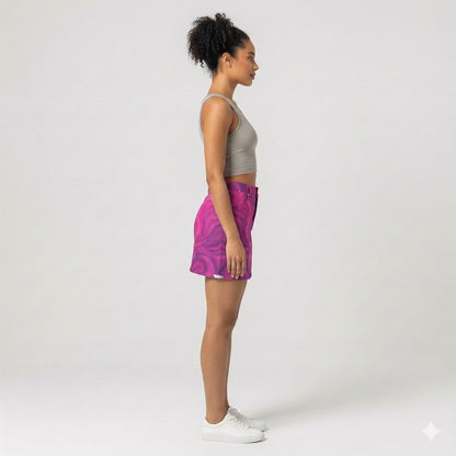 Denim Mini Skirt Purple Storm