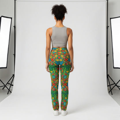 Skinny Jeans Butterfly Flowers