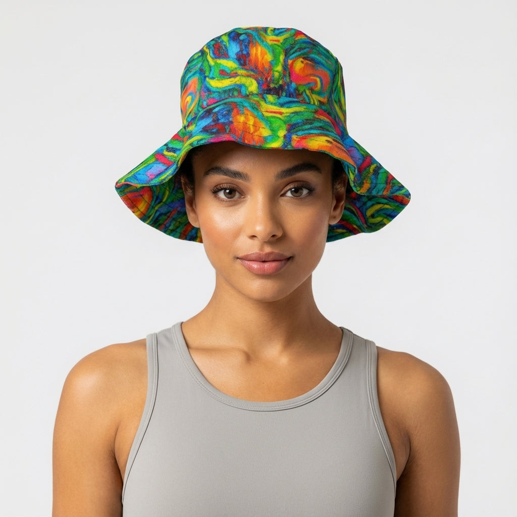 Floppy Bucket Hat Green Jungle