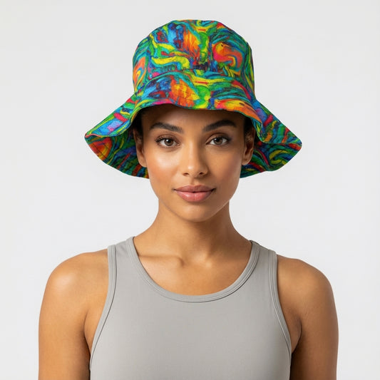 Floppy Bucket Hat Green Jungle
