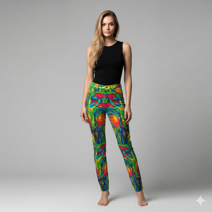 Skinny Jeans Green Jungle