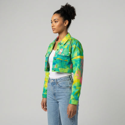 Cropped Jean Cotton Jacket Sunny Beach