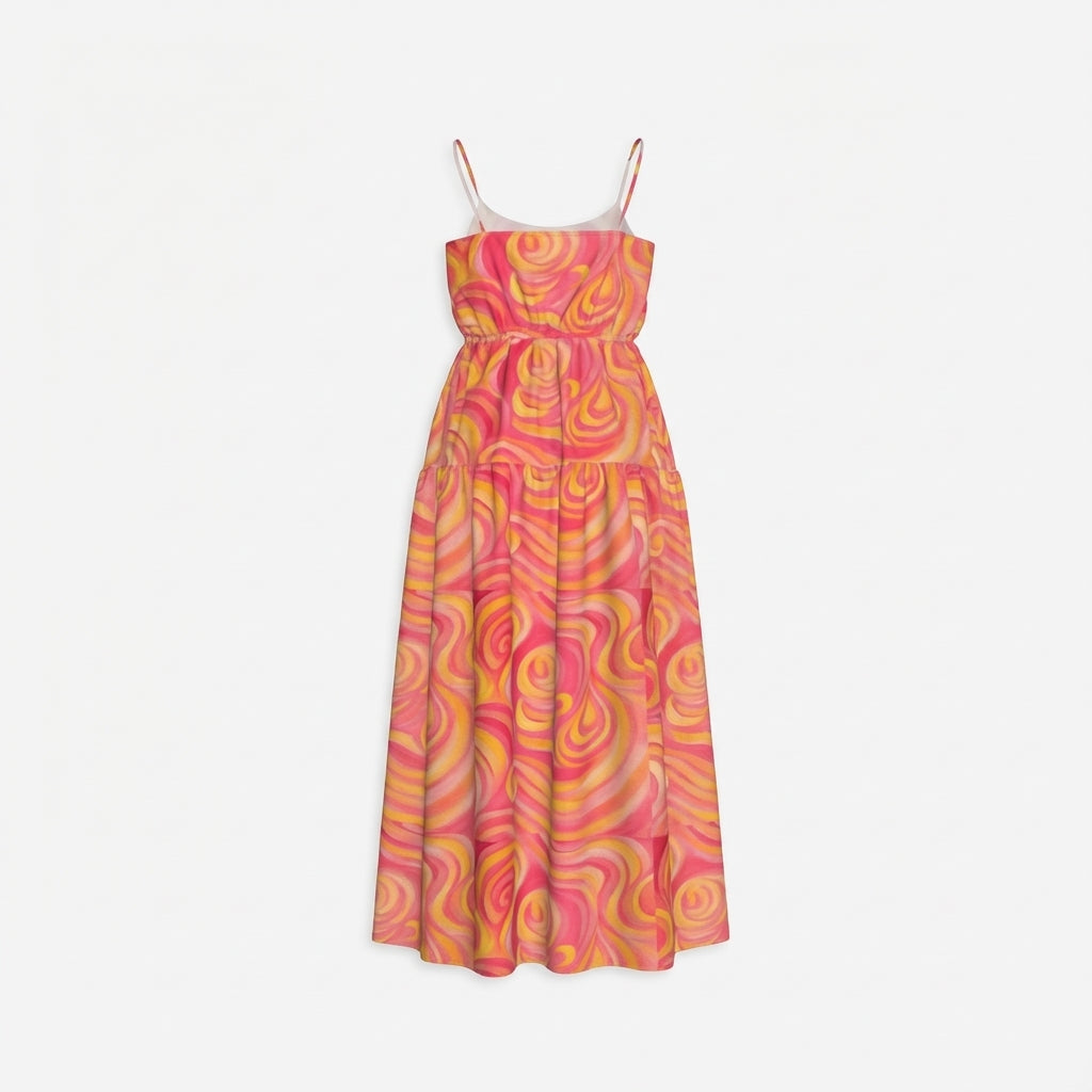 Maxi Dress Sunset Swirls