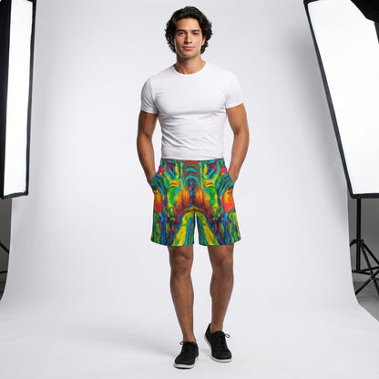 Board Shorts (7" Inseam) in Lightweight Cotton Poplin Green Jungle 