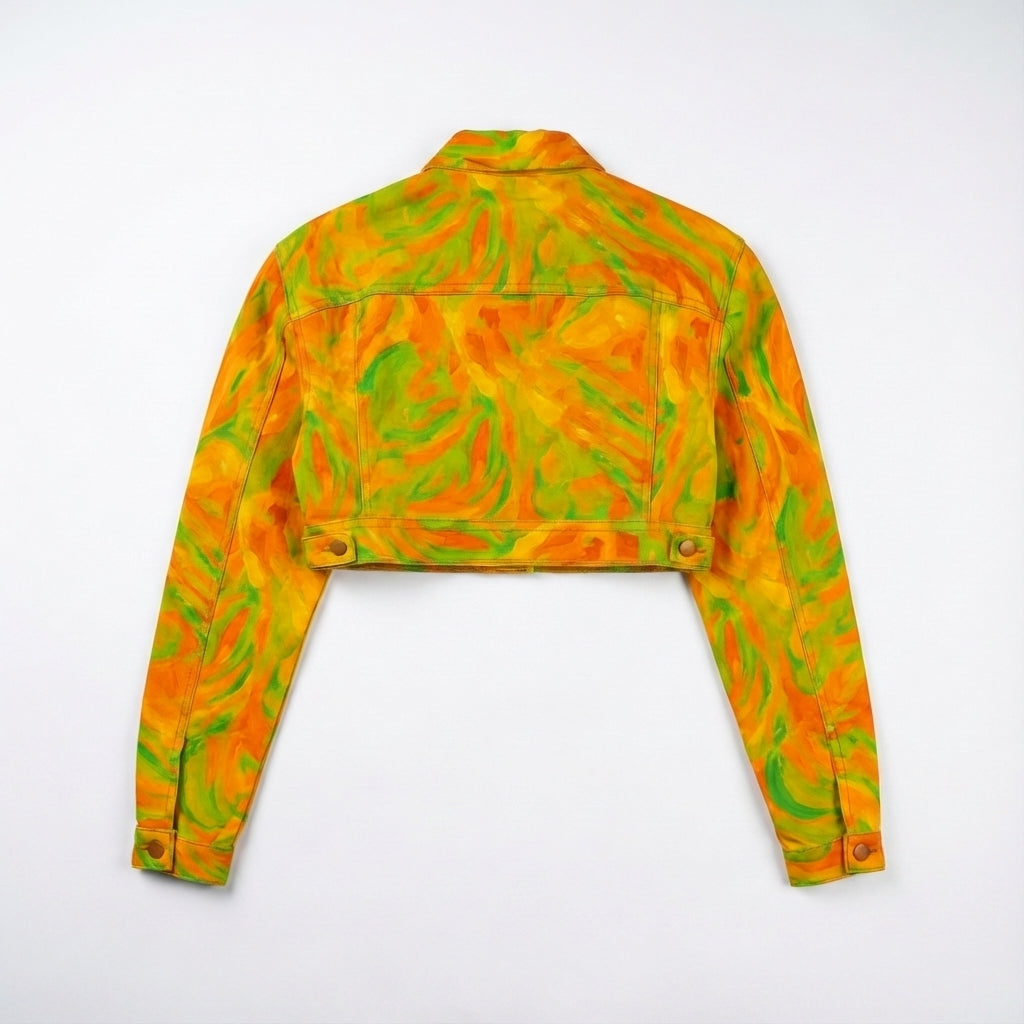 Cropped Jean Jacket Fruity Noodles
