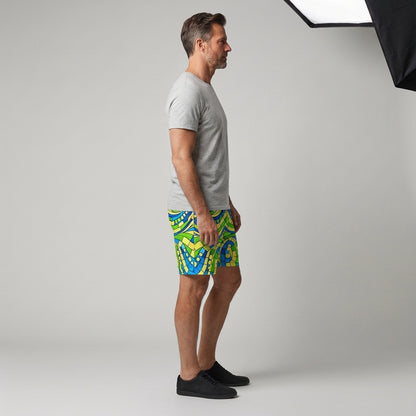 Men's Board Shorts Mosaic 4 – 7" Inseam (Lightweight Cotton Poplin)