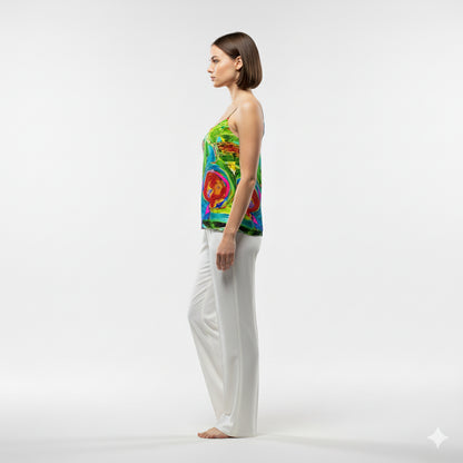 Camisole Pink Water Lilies