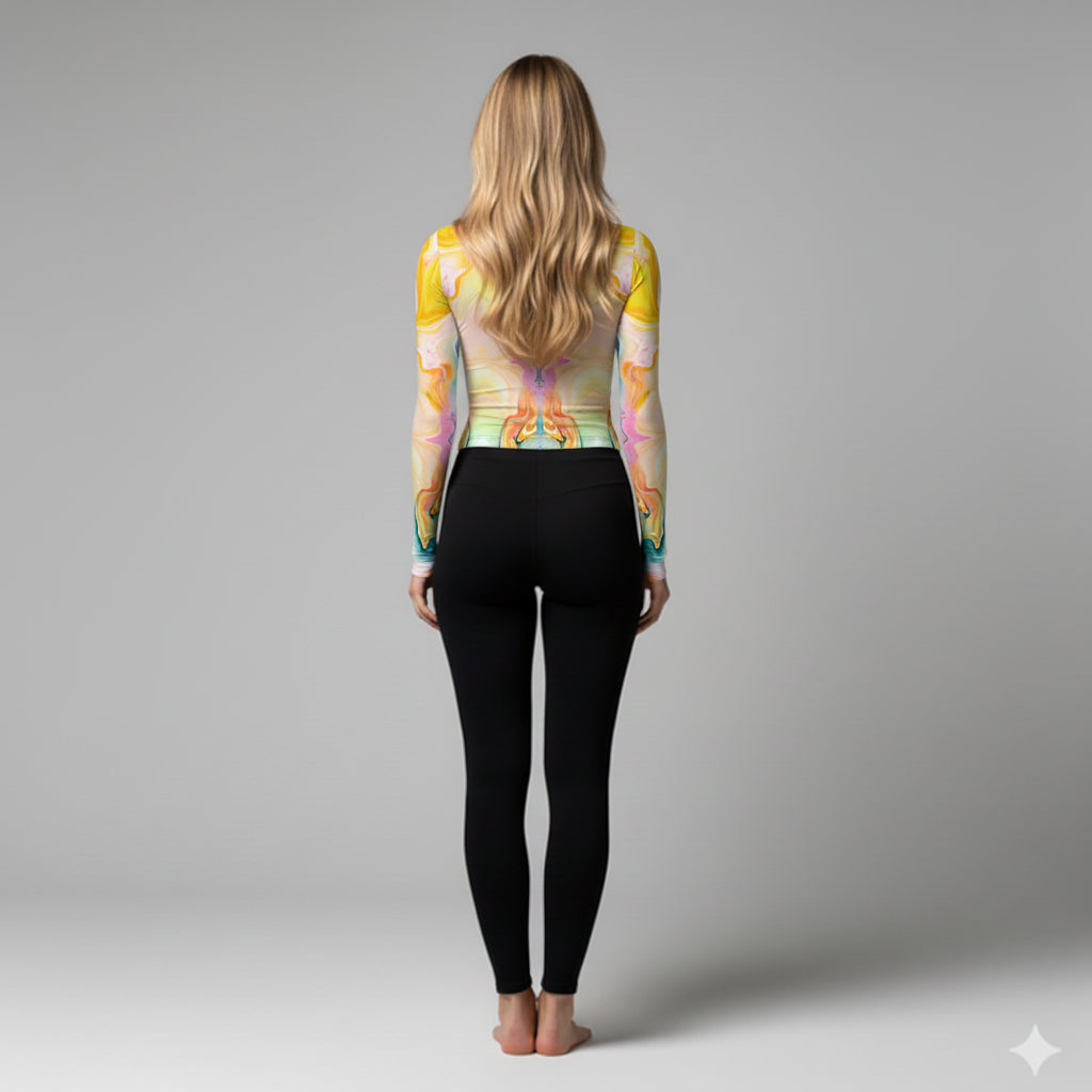 Liquid Geode Turtleneck