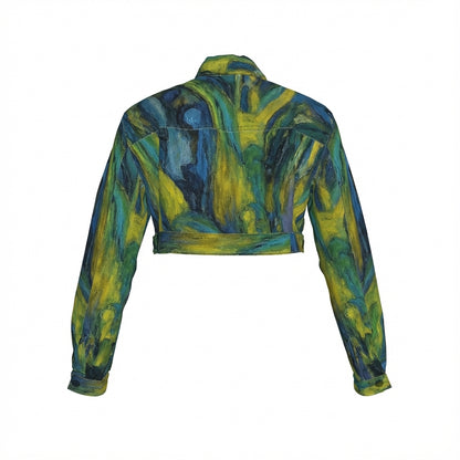 Cropped Jean Jacket Blue Jungle
