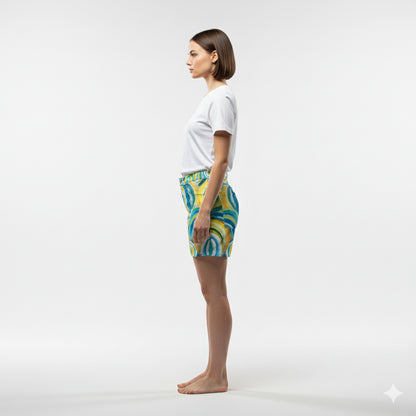 Regular Jean Shorts Sea Swirls