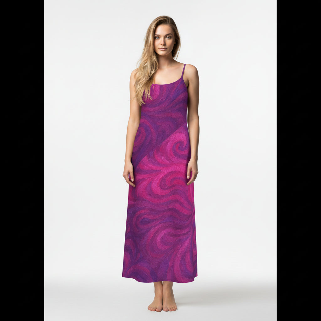 Slip Dress (non Bias) Purple Storm