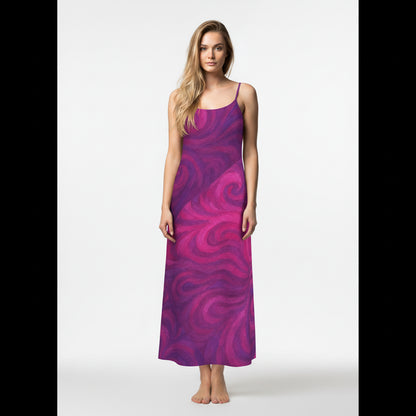 Slip Dress (non Bias) Purple Storm