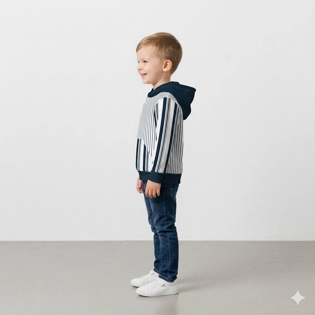 Striped Midweight Hoodie