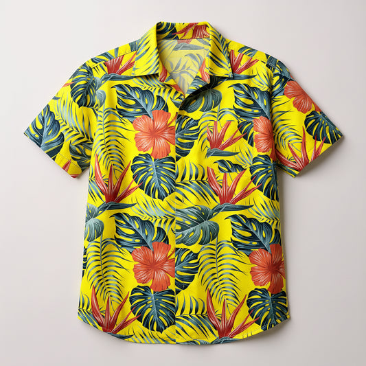Organic Cotton Hawaiian Shirt – Camp Collar