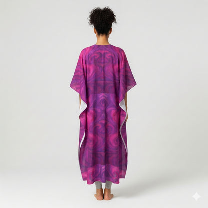 Caftan Purple Storm – Lightweight Organic Cotton Voile