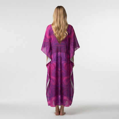 Caftan Purple Storm – Lightweight Organic Cotton Voile