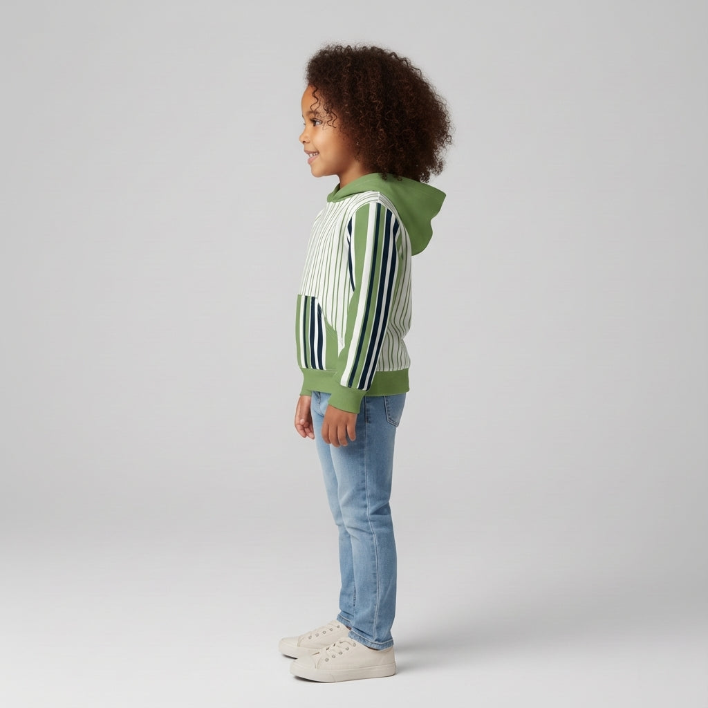 Striped Midweight Hoodie