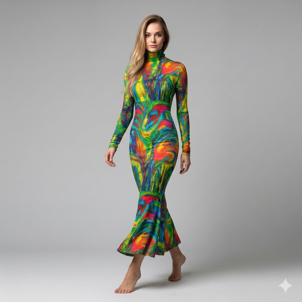 Sarong Maxi Green Jungle