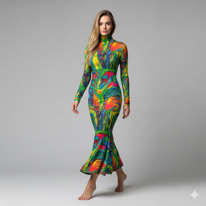 Sarong Maxi Green Jungle