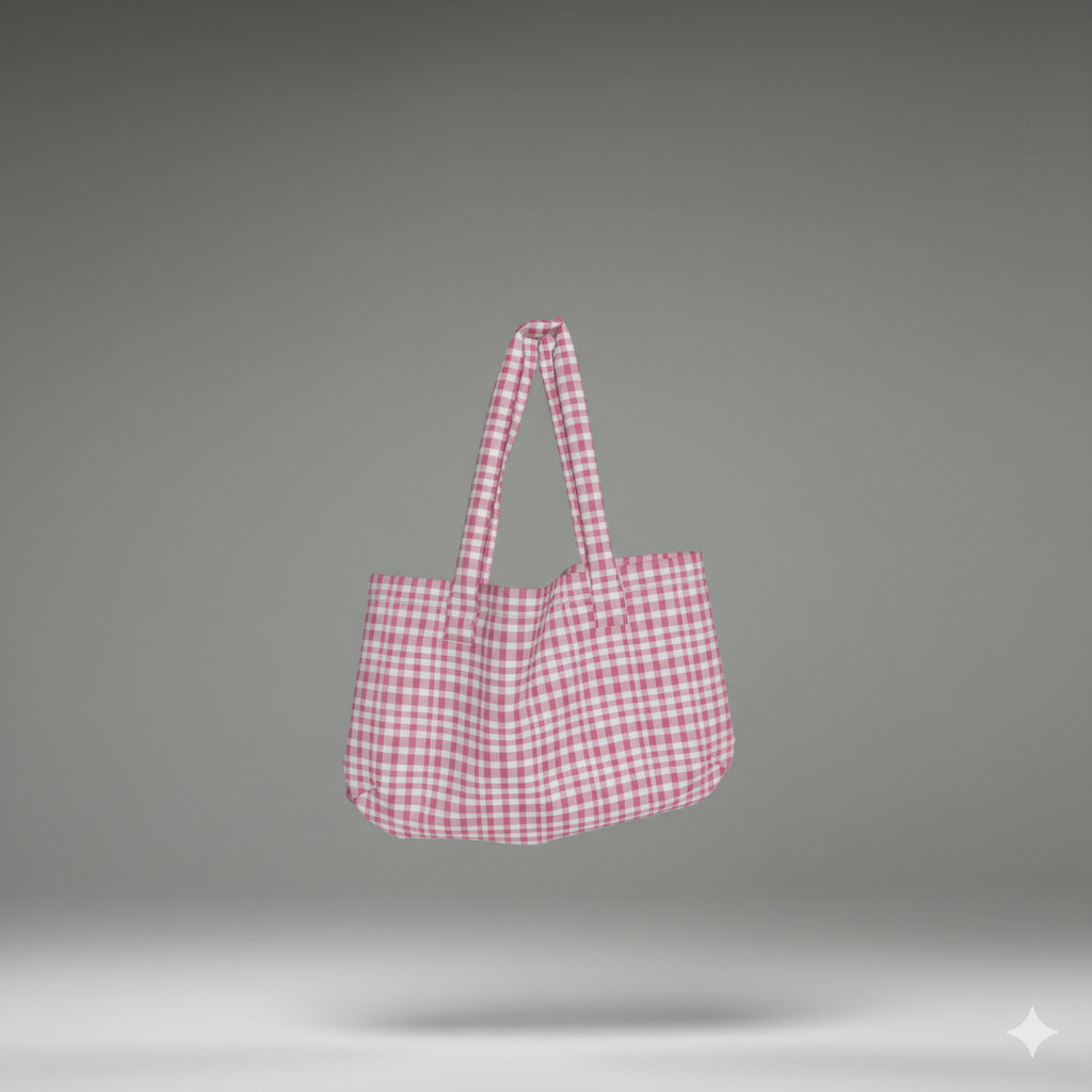 Large Tote Bag in Heavyweight Stretch Cotton Denim