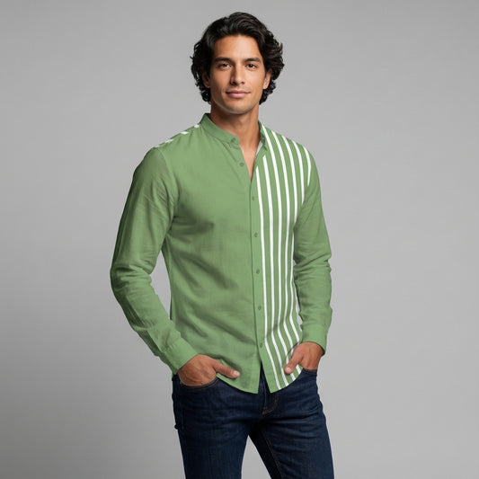 Basic Shirt Band Collar