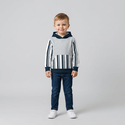 Striped Midweight Hoodie