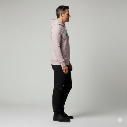 Half Raglan Sweatshirt Hoodie in Fleece Back Stretch Organic Terry