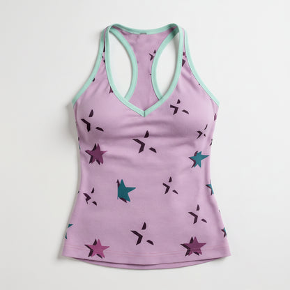 Knit Haltertop in Cotton-Spandex Lightweight Jersey