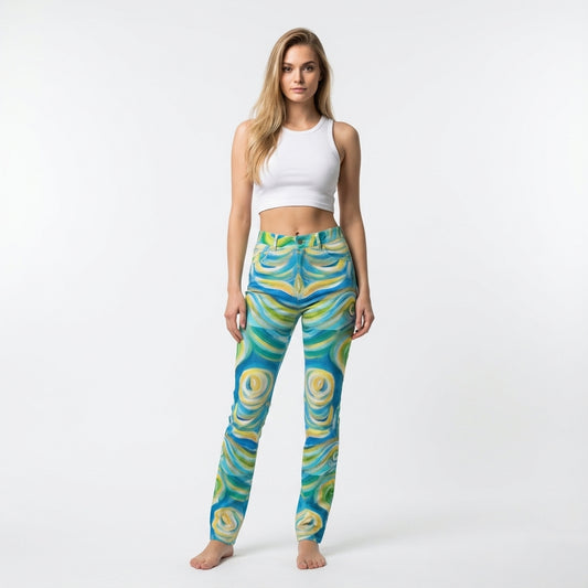 Skinny Jeans Sea Swirls