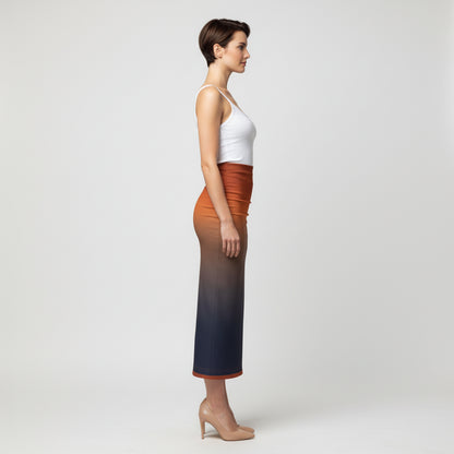 Odyssey Ombre Bodycon Midi Skirt