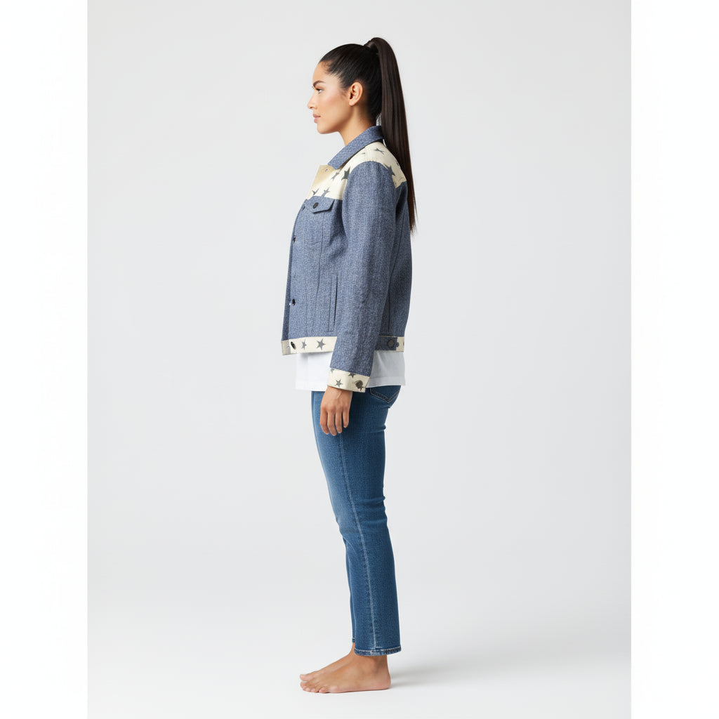 Jean Jacket in Heavy Stretch Cotton Twill