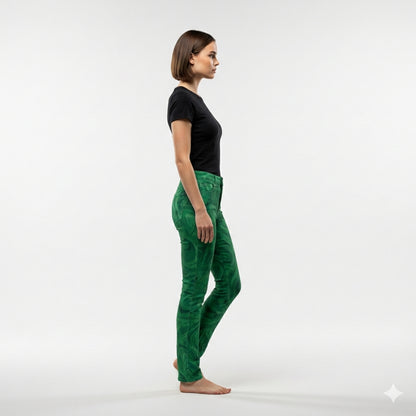 Skinny Jeans Dark Green Noodles