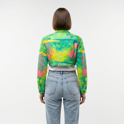 Cropped Jean Cotton Jacket Sunny Beach