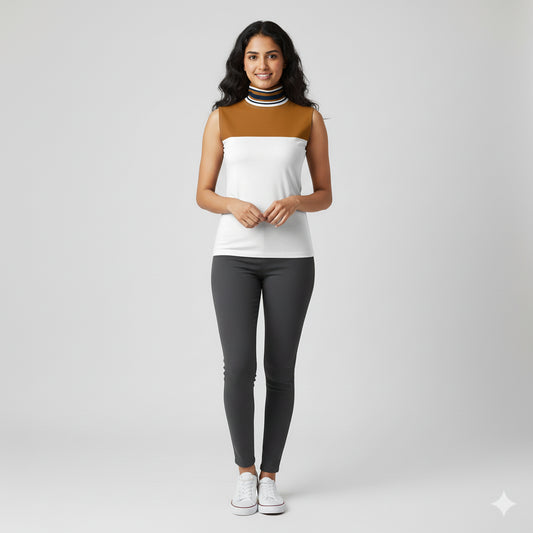 Sleeveless Turtleneck 