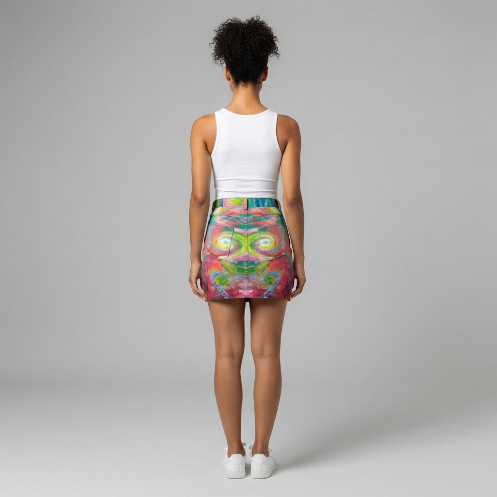 Denim Mini Skirt Multiverse