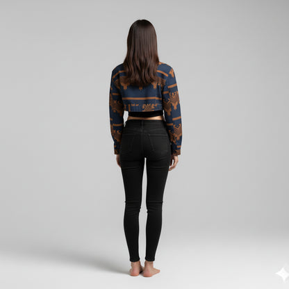 Zayna Cropped Denim Jacket