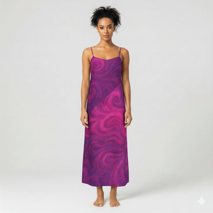 Slip Dress (non Bias) Purple Storm