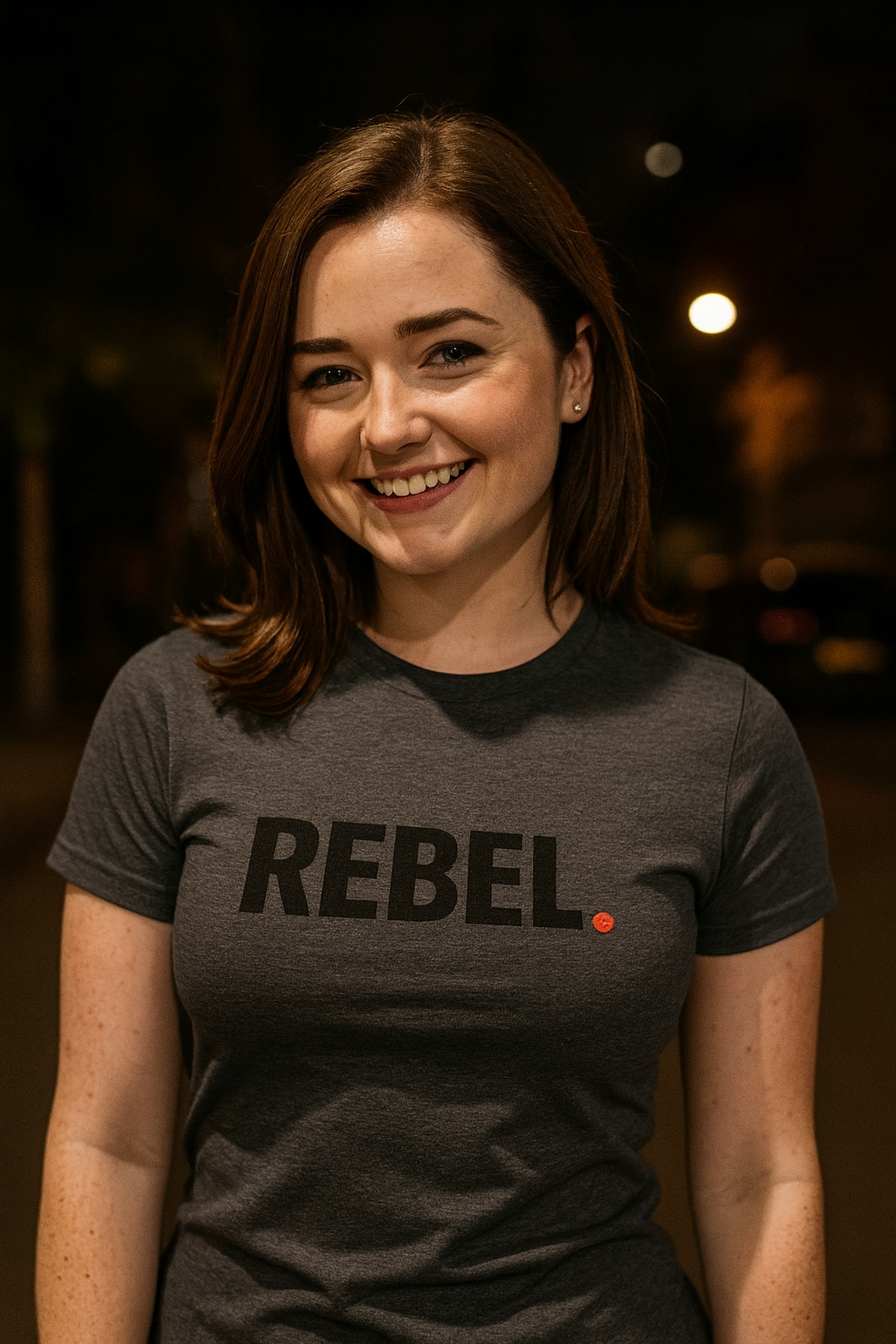 REBEL Baby T-shirt in Lightweight Stretch Cotton Jersey
