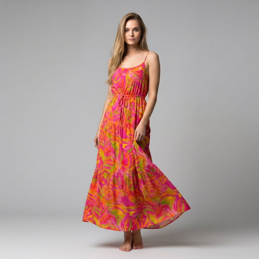 Maxi Dress - Pink Noodles 