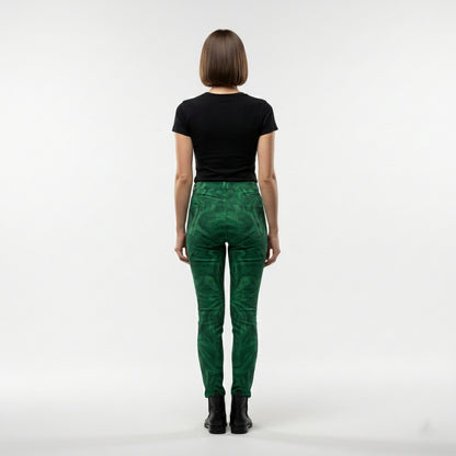 Skinny Jeans Dark Green Noodles