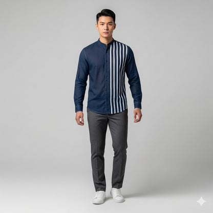 Basic Shirt Band Collar 