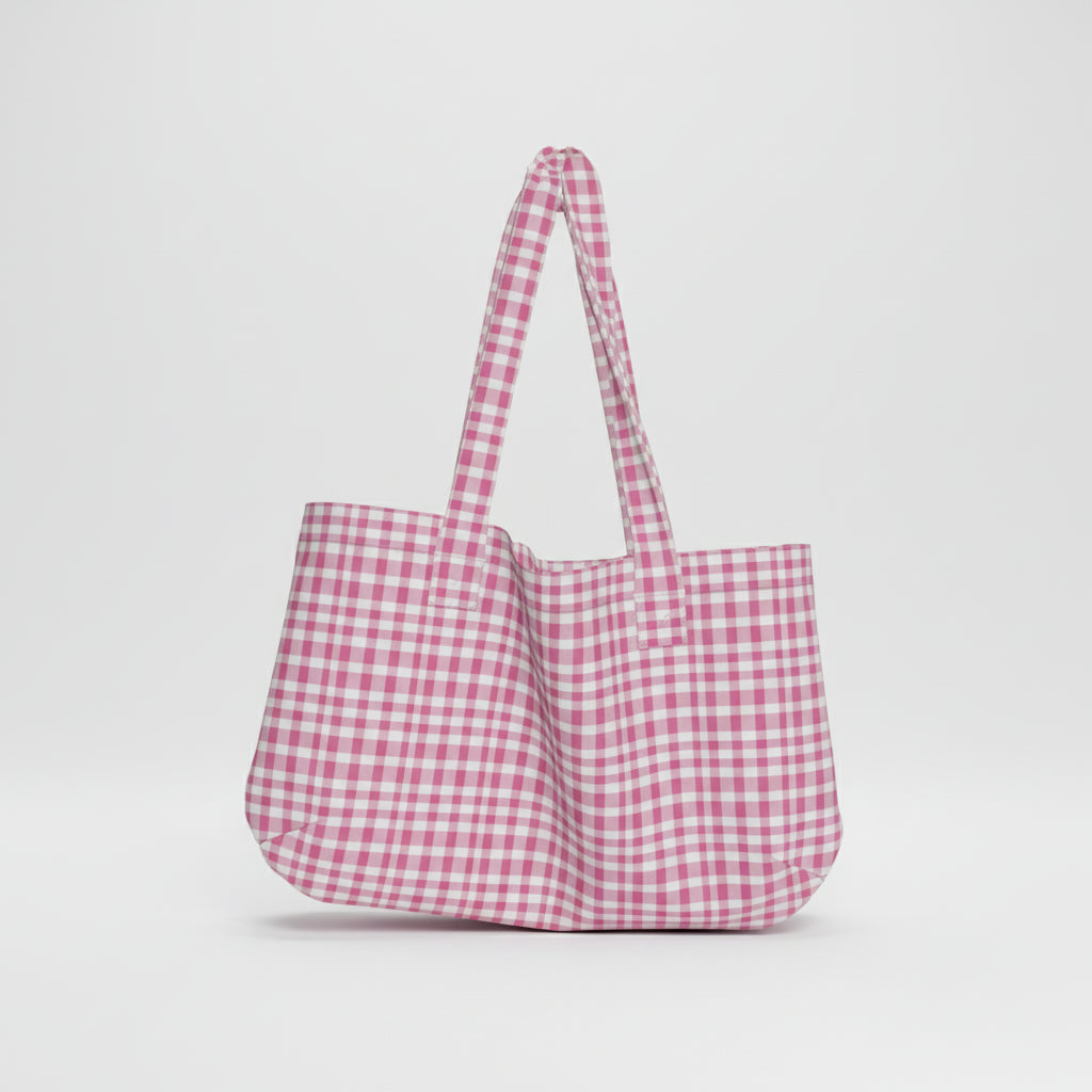Large Tote Bag in Heavyweight Stretch Cotton Denim