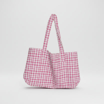Large Tote Bag in Heavyweight Stretch Cotton Denim