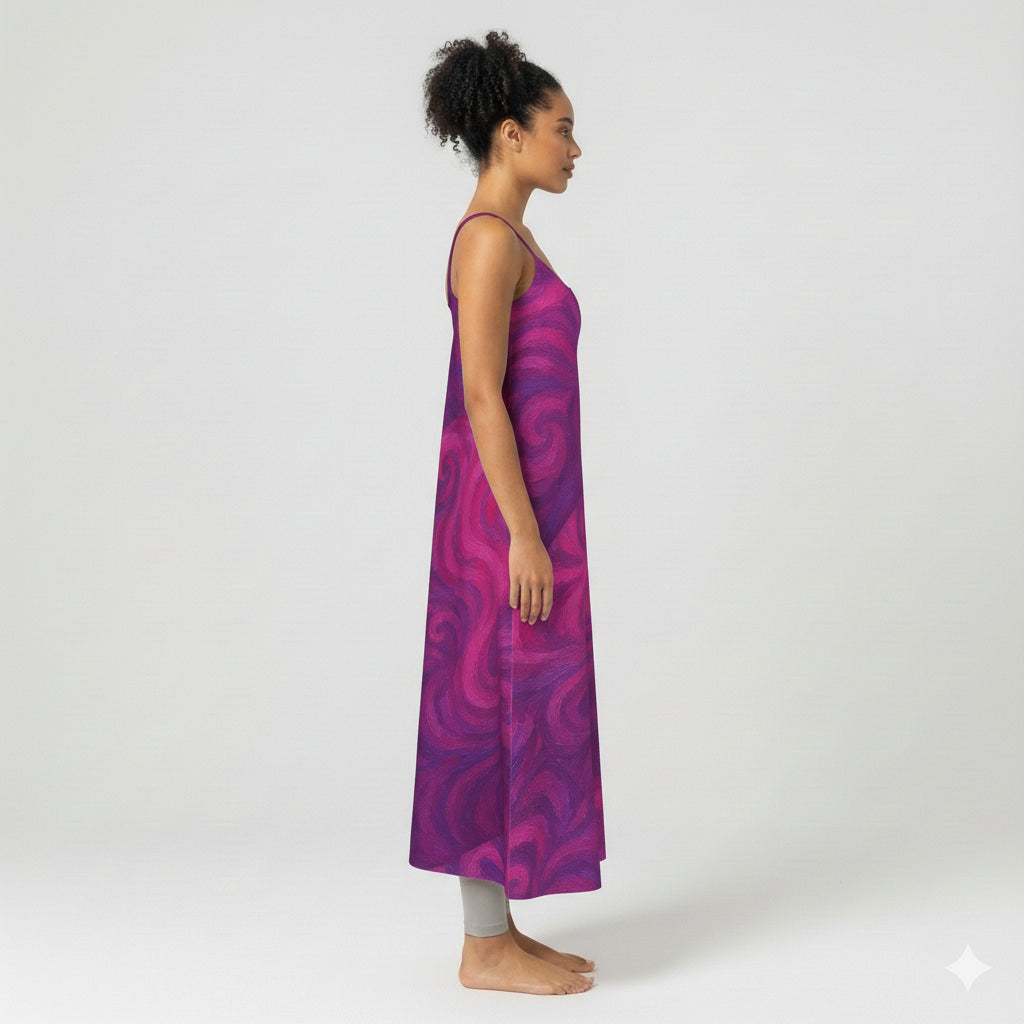 Slip Dress (non Bias) Purple Storm