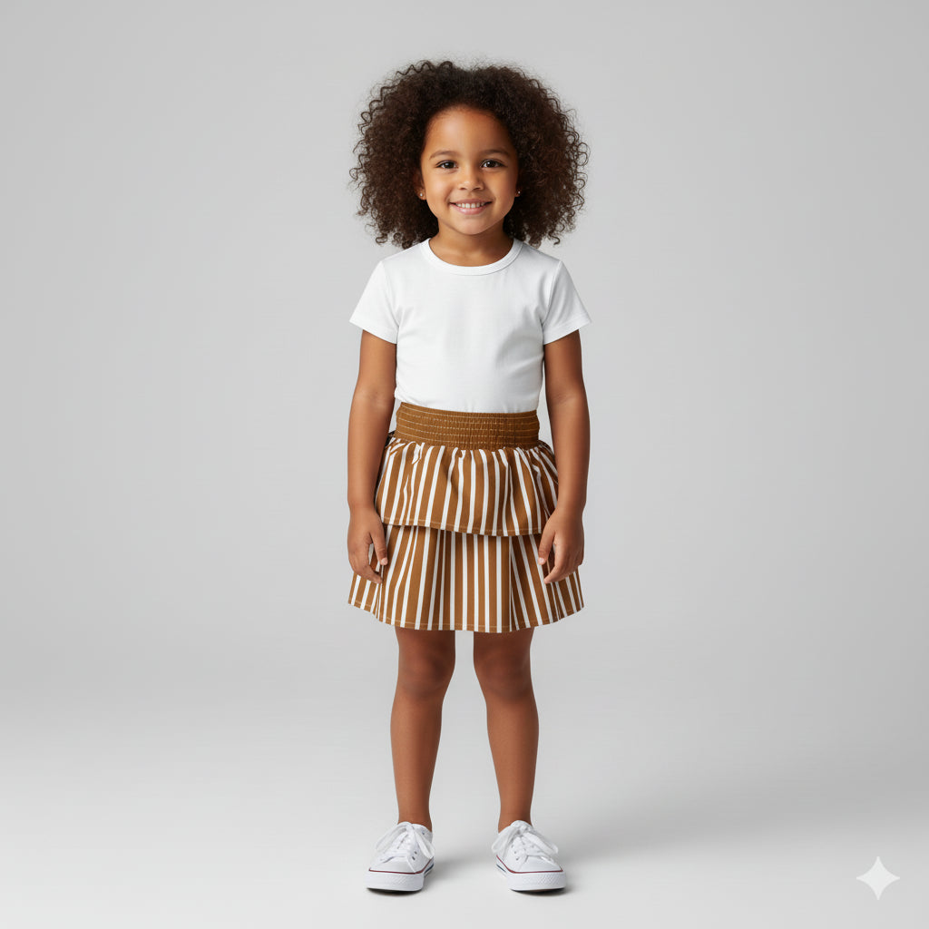 Smocked Ruffle Skirt 