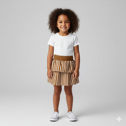 Smocked Ruffle Skirt 