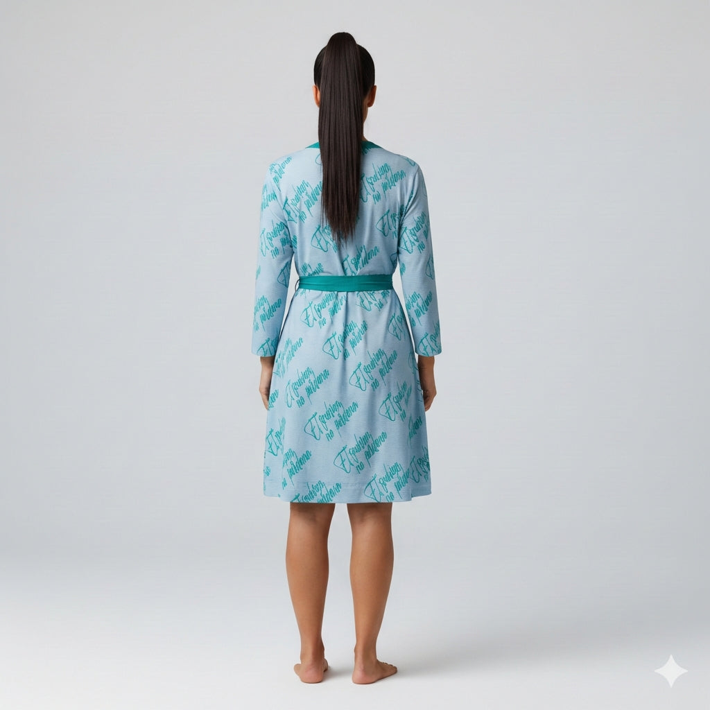 Traditional Jersey Wrap Dress - Lightweight Organic Cotton