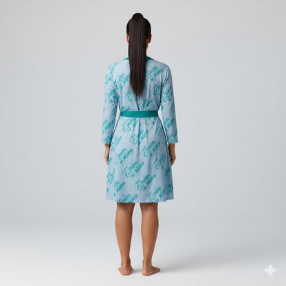 Traditional Jersey Wrap Dress - Lightweight Organic Cotton