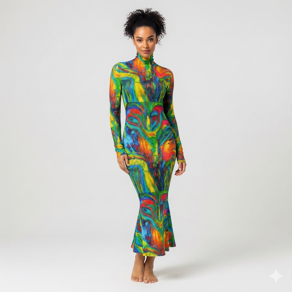 Sarong Maxi Green Jungle