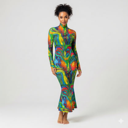 Sarong Maxi Green Jungle